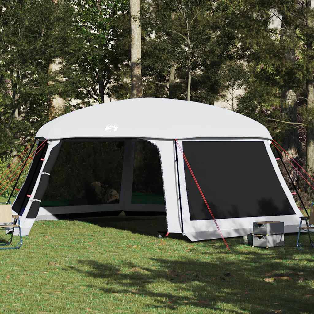 vidaXL Pool Tent with Removable Fly & Mesh Walls Grey 670x590 cm