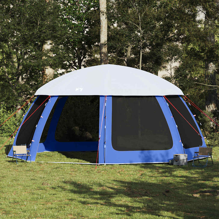 vidaXL Pool Tent with Removable Fly & Mesh Walls Azure Blue 612x612 cm
