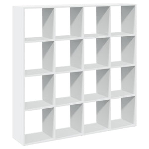 vidaXL Book Cabinet White 137.5x29x137.5 cm Engineered Wood