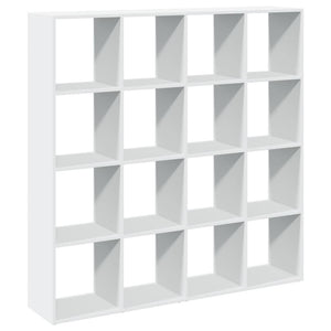 vidaXL Book Cabinet White 137.5x29x137.5 cm Engineered Wood