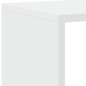 vidaXL Book Cabinet White 137.5x29x137.5 cm Engineered Wood