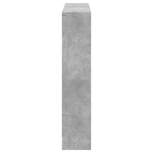 vidaXL Book Cabinet Concrete Grey 137.5x29x137.5 cm Engineered Wood