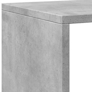 vidaXL Book Cabinet Concrete Grey 137.5x29x137.5 cm Engineered Wood