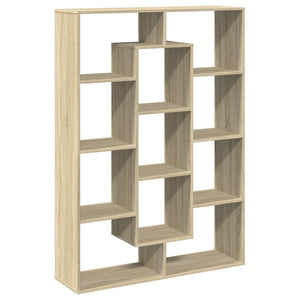 vidaXL Book Cabinet Sonoma Oak 102x29x143 cm Engineered Wood