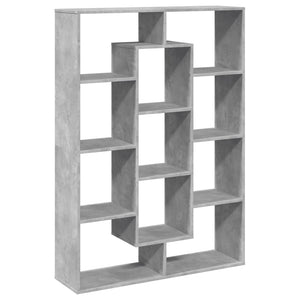 vidaXL Book Cabinet Concrete Grey 102x29x143 cm Engineered Wood