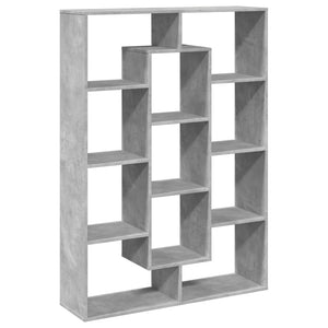 vidaXL Book Cabinet Concrete Grey 102x29x143 cm Engineered Wood