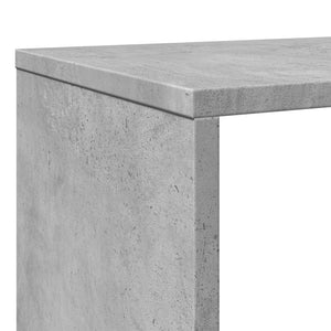 vidaXL Book Cabinet Concrete Grey 102x29x143 cm Engineered Wood