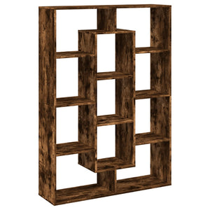 vidaXL Book Cabinet Smoked Oak 102x29x143 cm Engineered Wood