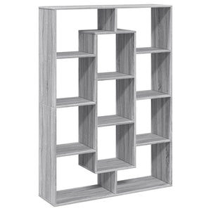 vidaXL Book Cabinet Grey Sonoma 102x29x143 cm Engineered Wood