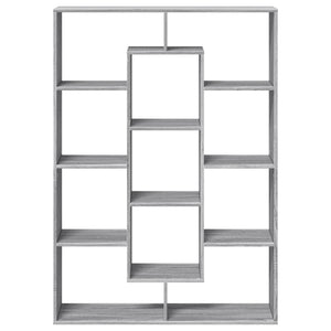 vidaXL Book Cabinet Grey Sonoma 102x29x143 cm Engineered Wood