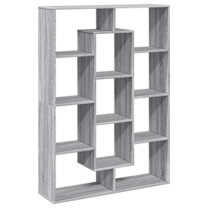 vidaXL Book Cabinet Grey Sonoma 102x29x143 cm Engineered Wood