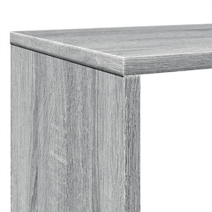 vidaXL Book Cabinet Grey Sonoma 102x29x143 cm Engineered Wood