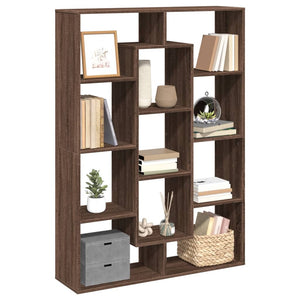 vidaXL Book Cabinet Brown Oak 102x29x143 cm Engineered Wood