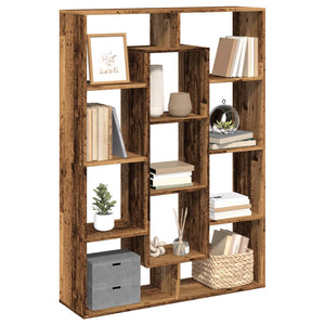 vidaXL Book Cabinet Old Wood 102x29x143 cm Engineered Wood