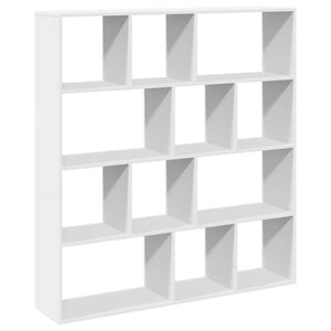 vidaXL Book Cabinet White 132x29x141.5 cm Engineered Wood