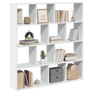 vidaXL Book Cabinet White 132x29x141.5 cm Engineered Wood