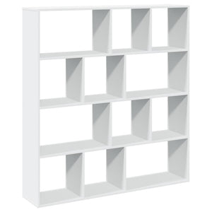 vidaXL Book Cabinet White 132x29x141.5 cm Engineered Wood