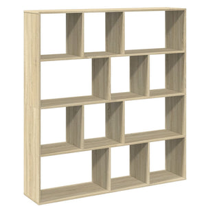 vidaXL Book Cabinet Sonoma Oak 132x29x141.5 cm Engineered Wood