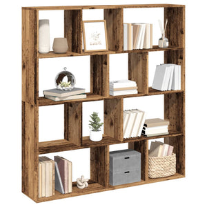 vidaXL Book Cabinet Old Wood 132x29x141.5 cm Engineered Wood