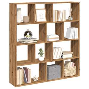 vidaXL Book Cabinet Artisian Oak 132x29x141.5 cm Engineered Wood