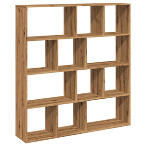 vidaXL Book Cabinet Artisian Oak 132x29x141.5 cm Engineered Wood