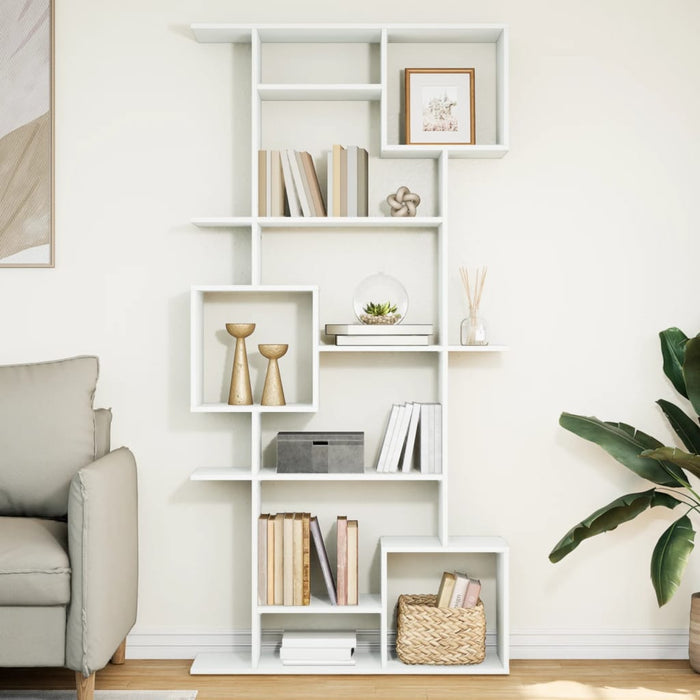 vidaXL Book Cabinet White 92x29x188 cm Engineered Wood