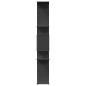 vidaXL Book Cabinet Black 92x29x188 cm Engineered Wood