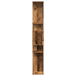 vidaXL Book Cabinet Smoked Oak 92x29x188 cm Engineered Wood