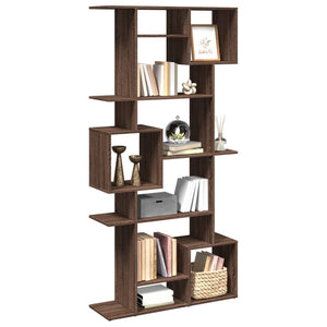 vidaXL Book Cabinet Brown Oak 92x29x188 cm Engineered Wood