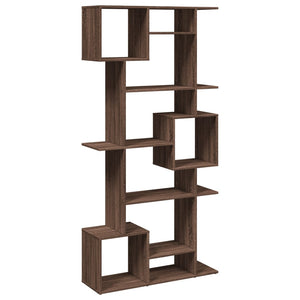 vidaXL Book Cabinet Brown Oak 92x29x188 cm Engineered Wood