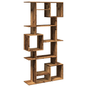 vidaXL Book Cabinet Old Wood 92x29x188 cm Engineered Wood