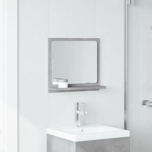 vidaXL Bathroom Mirror Cabinet Concrete Grey 40x11x37 cm Engineered Wood