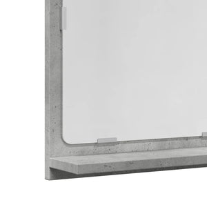 vidaXL Bathroom Mirror Cabinet Concrete Grey 40x11x37 cm Engineered Wood