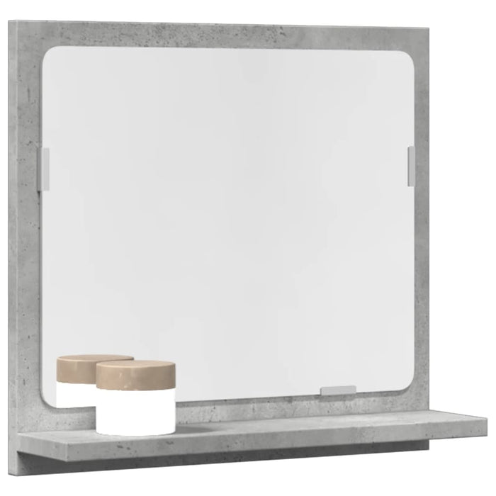 vidaXL Bathroom Mirror Cabinet Concrete Grey 40x11x37 cm Engineered Wood