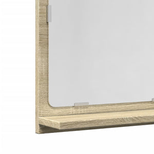 vidaXL Bathroom Mirror Cabinet Sonoma Oak 60x11x37 cm Engineered Wood