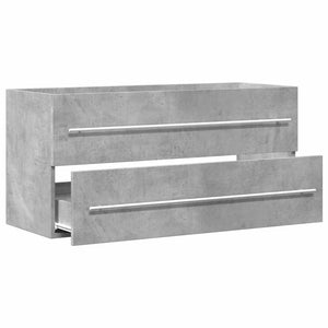 vidaXL Sink Cabinet Concrete Grey 100x38.5x48 cm Engineered Wood