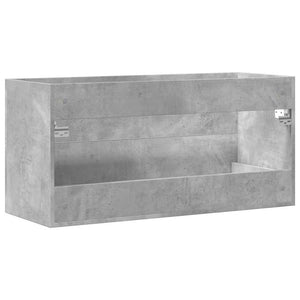 vidaXL Sink Cabinet Concrete Grey 100x38.5x48 cm Engineered Wood