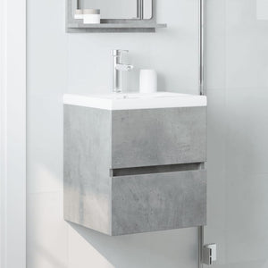 vidaXL Sink Cabinet Concrete Grey 41x38.5x45 cm Engineered Wood