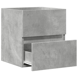 vidaXL Sink Cabinet Concrete Grey 41x38.5x45 cm Engineered Wood