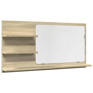 vidaXL Bathroom Mirror Cabinet Sonoma Oak 90x11x45 cm Engineered Wood