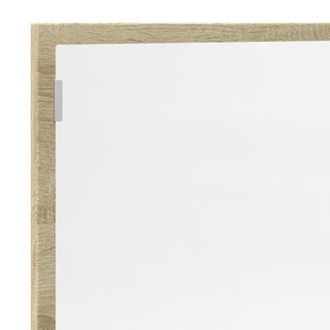 vidaXL LED Bathroom Mirror Sonoma Oak 100x8.5x37 cm Engineered Wood