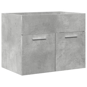 vidaXL 2 Piece Bathroom Furniture Set Concrete Grey Engineered Wood