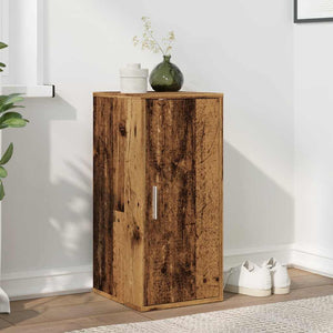 vidaXL Shoe Cabinet Old Wood 32x35x70 cm Engineered Wood