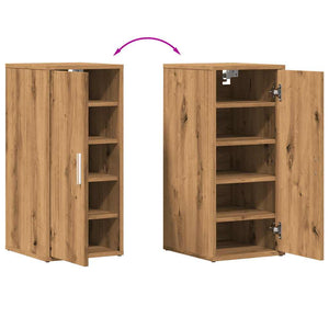 vidaXL Shoe Cabinet Artisan Oak 32x35x70 cm Engineered Wood