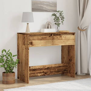 vidaXL Console Table Old Wood 89x41x76.5 cm Engineered Wood