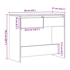 vidaXL Console Table Old Wood 89x41x76.5 cm Engineered Wood