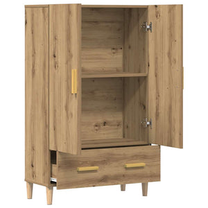 vidaXL Highboard Artisan Oak 70x31x115 cm Engineered Wood