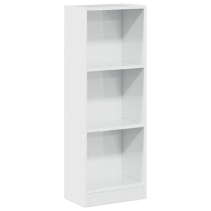 vidaXL Bookcase High Gloss White 40x24x109 cm Engineered Wood