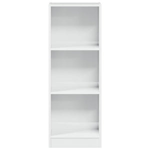 vidaXL Bookcase High Gloss White 40x24x109 cm Engineered Wood