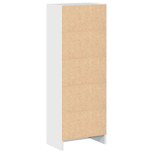 vidaXL Bookcase High Gloss White 40x24x109 cm Engineered Wood